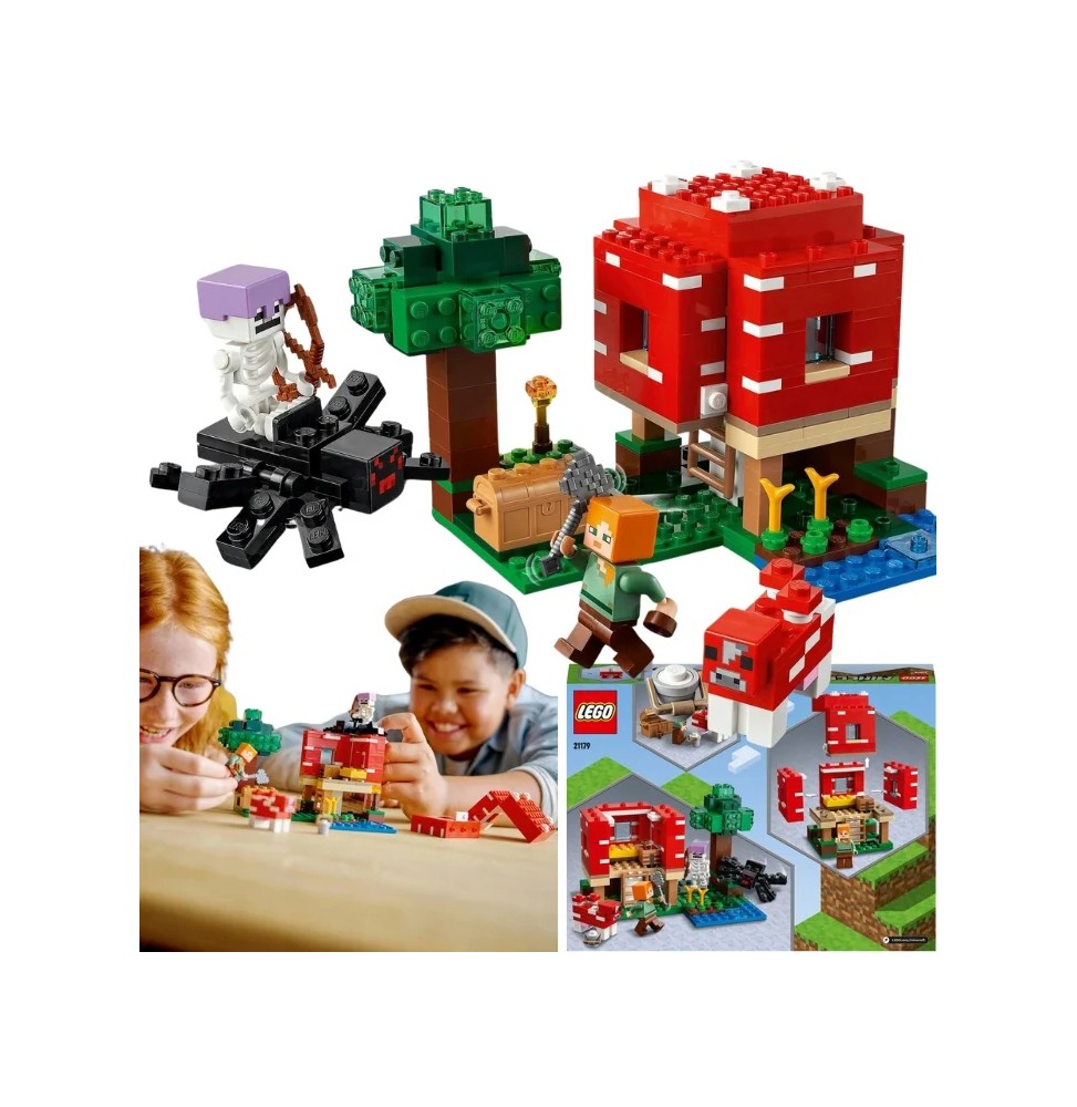 LEGO Minecraft Mushroom House Set for Kids