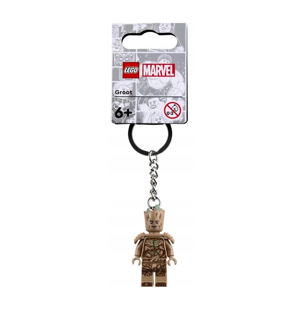 Breloc LEGO Marvel cu Groot