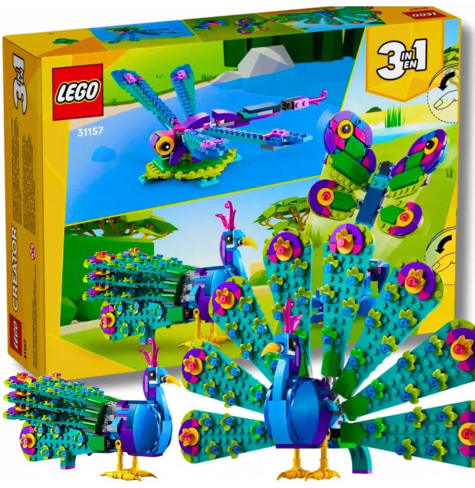 LEGO 31157 Exotic Peacock 3in1