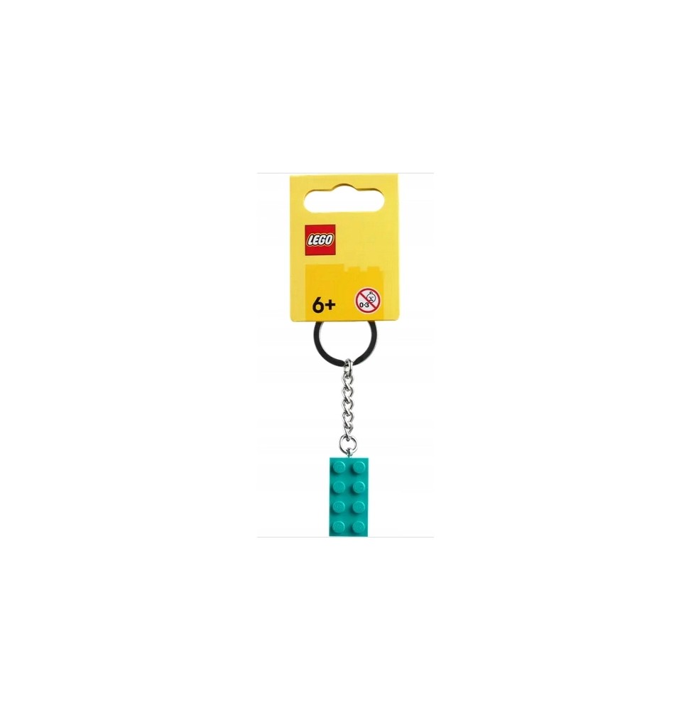 LEGO Keychain with Sea 2x4 Brick