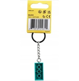 LEGO Keychain with Sea 2x4 Brick