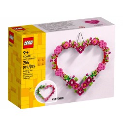 LEGO 40638 Ornament inimă cu sacoșă cadou