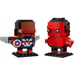 Lego 40668 Figurine Captain America și Hulk Roșu