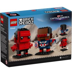 Lego 40668 Figurine Captain America și Hulk Roșu