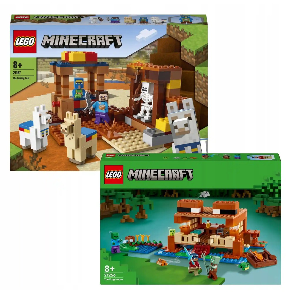 LEGO Minecraft 21167 Punct comercial și Casa broaștei