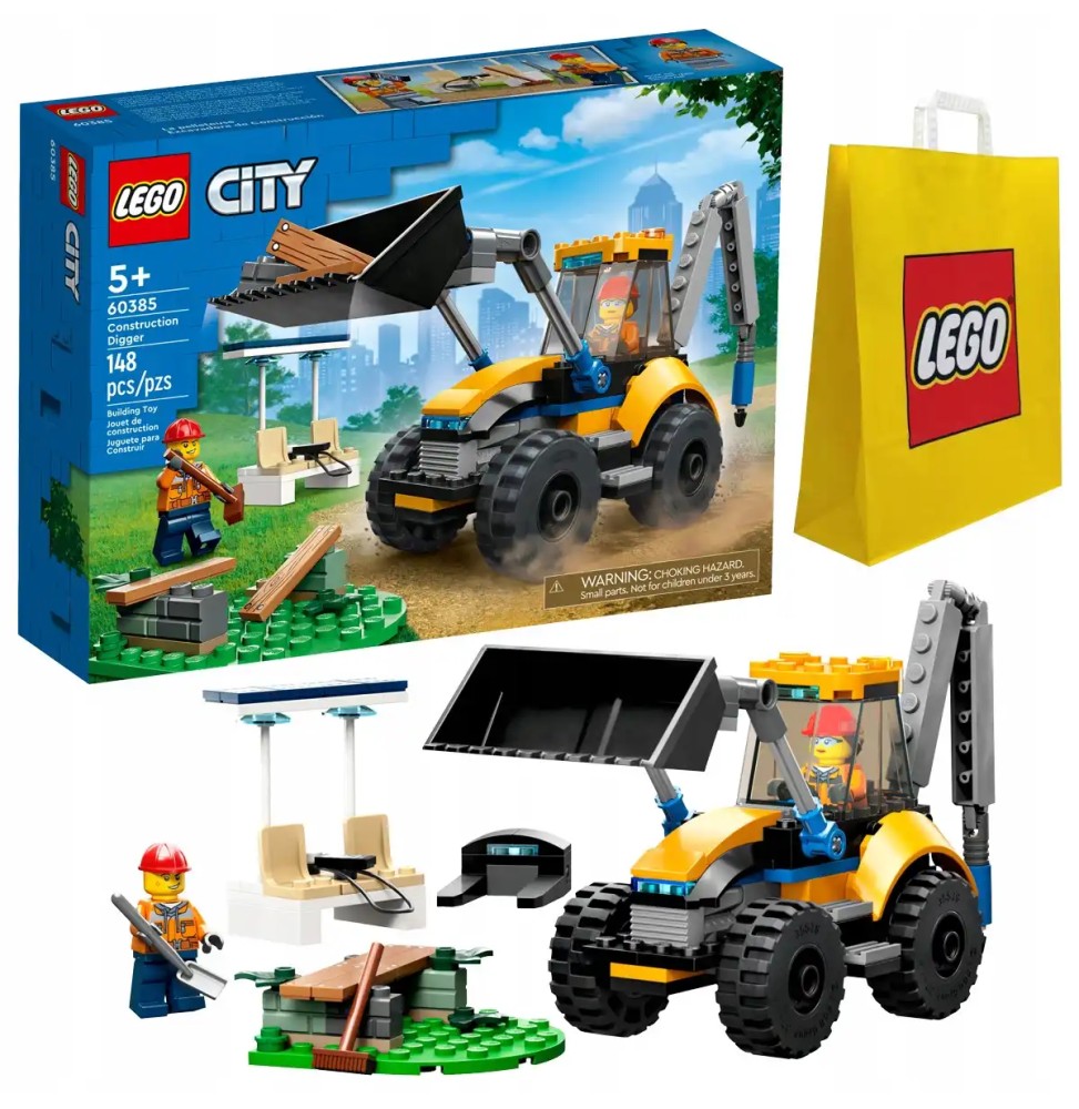 Klocki LEGO City 60385 Koparka z figurkami