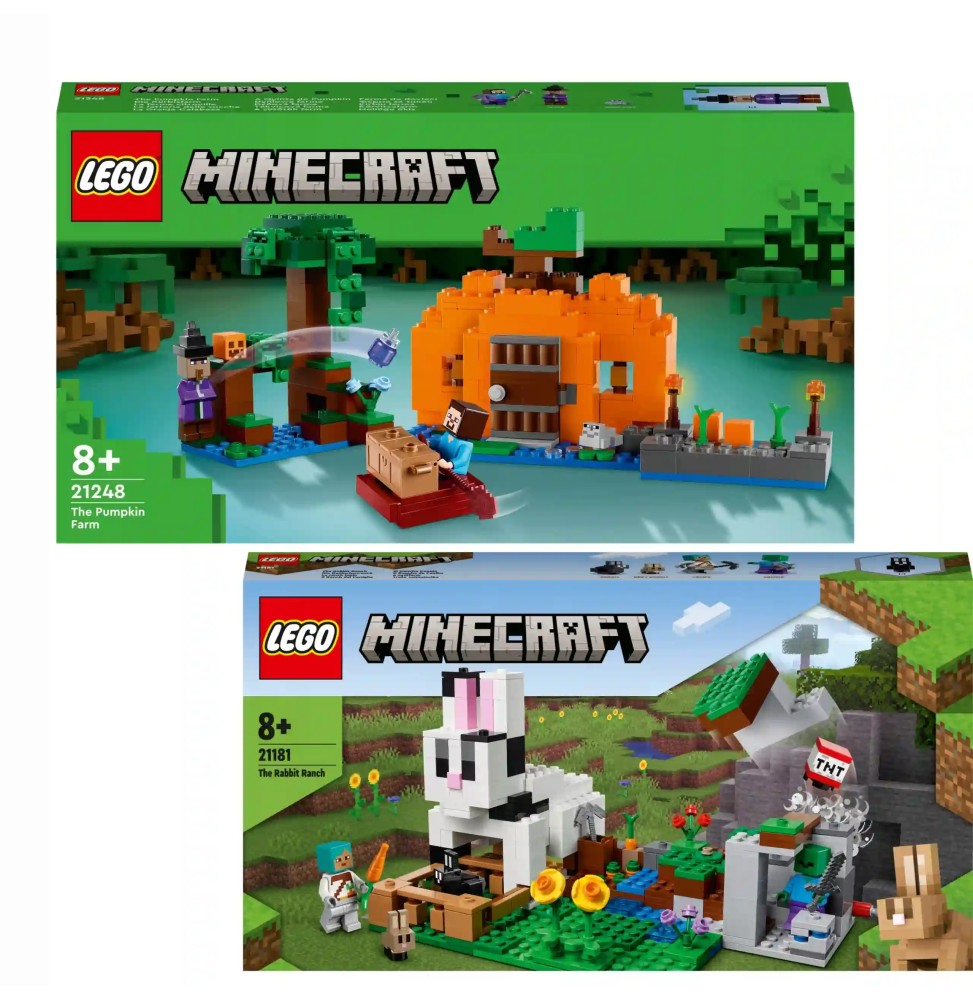 LEGO Minecraft Dyniowa i Królicza farma