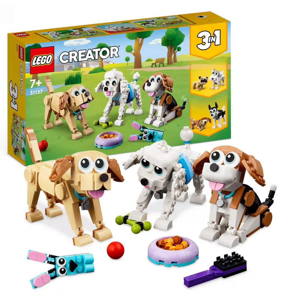 LEGO Creator 3 în 1 Câini adorabili 31137