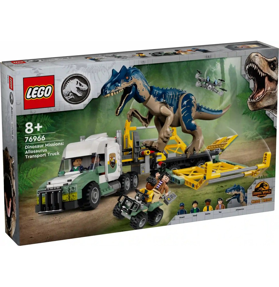 LEGO Jurassic World 76966 camion allozaur