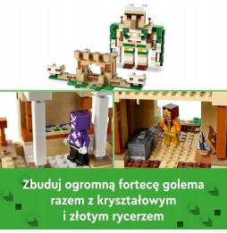 LEGO 21250 Minecraft fortăreața golemului de fier