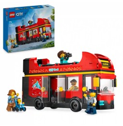 LEGO City 60407 Autobuz turistic roșu