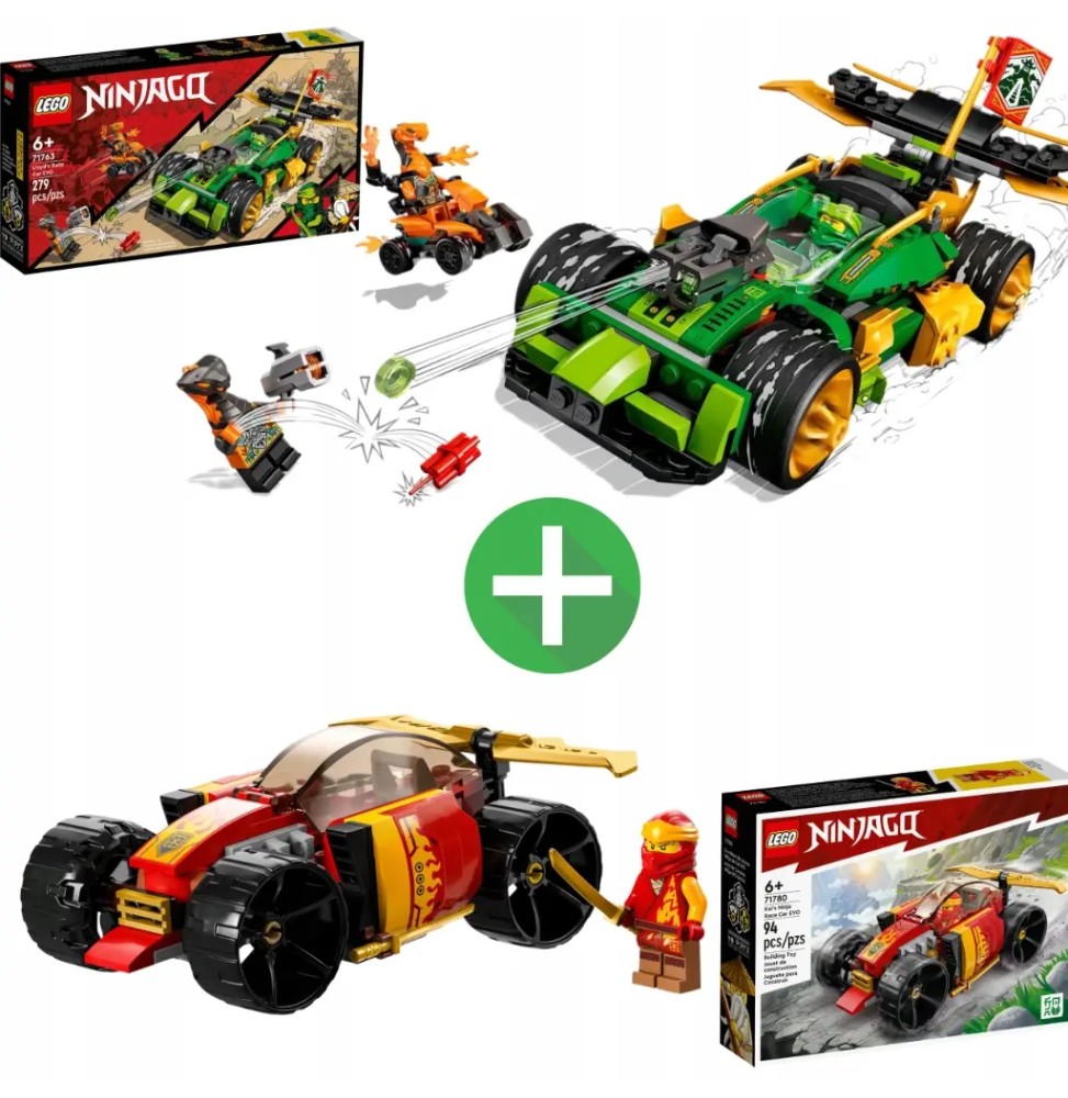 LEGO Ninjago Mașina de curse a lui Lloyd și Kai