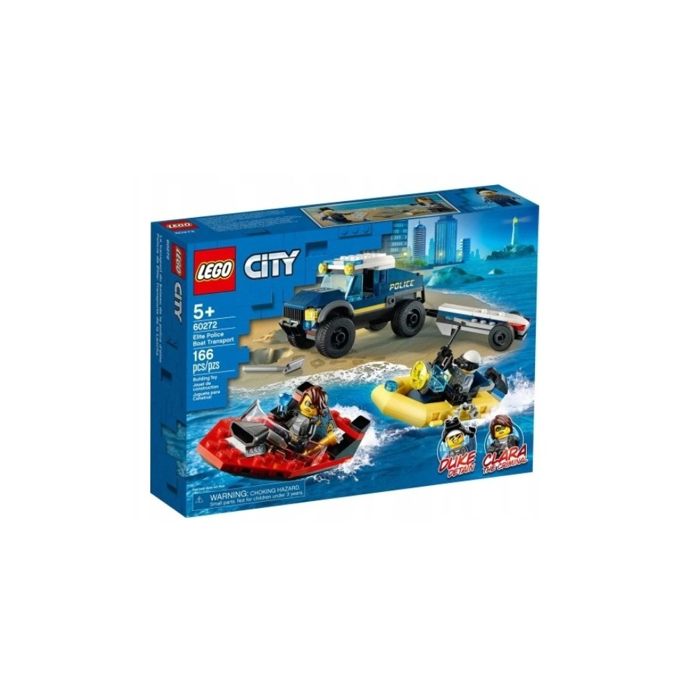 LEGO City 60272 Police Boat Transport Set