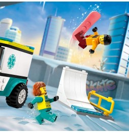 LEGO City 60403 Ambulanță și snowboardist