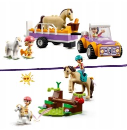 LEGO Friends 42634 Remorcă pentru cai și ponei