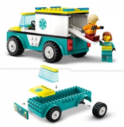 LEGO City 60403 Ambulanță și snowboardist