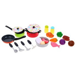 Cooking Set for Kids 3+ Pots and Toy Food