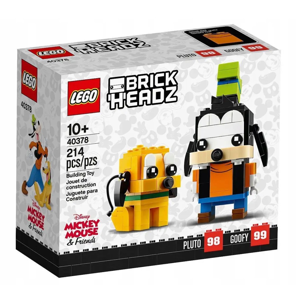 LEGO 40378 BrickHeadz - Goofy și Pluto