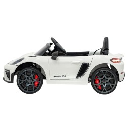 Vehicul Porsche Spyder RS 718 alb pentru copii