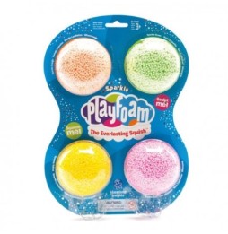 Playfoam, masă de spumă cu sclipici, set 4 culori