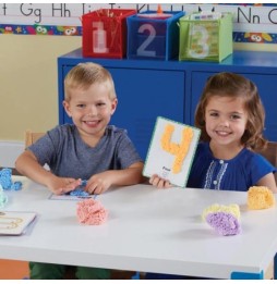 Playfoam, foam dough for learning numbers