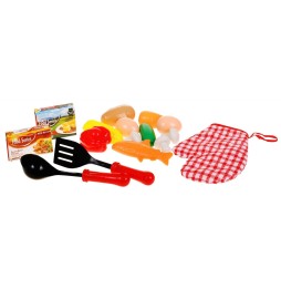 Red Kitchen Set for Kids 3+ 22 Pieces