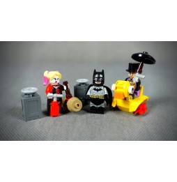 LEGO 40453 Batman cu Pingwinul si Harley Quinn