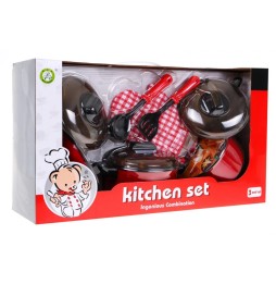 Red Kitchen Set for Kids 3+ 22 Pieces