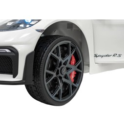 Vehicul Porsche Spyder RS 718 alb pentru copii