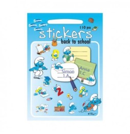 Sticker Set 110 pcs. School - Smurfs