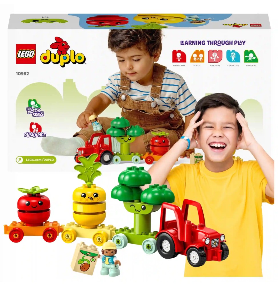 LEGO DUPLO Tractor with Vegetables and Fruits Set