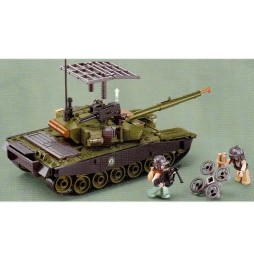 T90 Tank Building Blocks with Figures