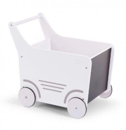 Childhome wooden toy push walker white