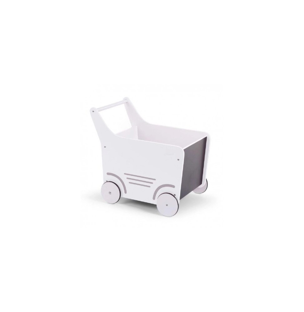 Childhome wooden toy push walker white