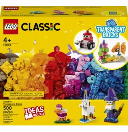 LEGO Classic przezroczyste klocki z breloczkiem