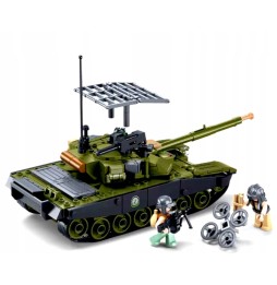 T90 Tank Building Blocks with Figures