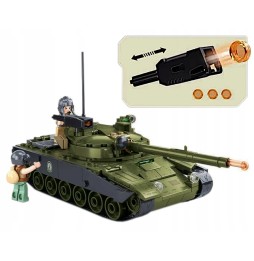 T90 Tank Building Blocks with Figures