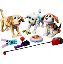 LEGO Câini Drăgălași 3 în 1 - Beagle, Labrador, Pudel