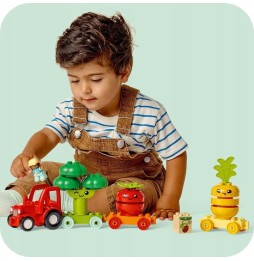 LEGO DUPLO tractor cu legume și fructe set