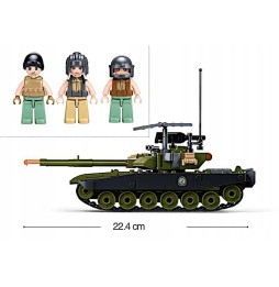 T90 Tank Building Blocks with Figures