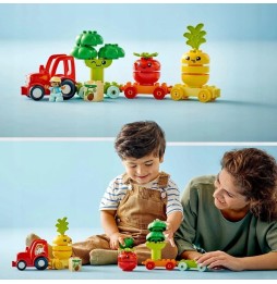 LEGO DUPLO tractor cu legume și fructe set