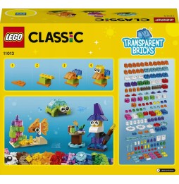 LEGO Classic Blocuri Transparent cu Breloc