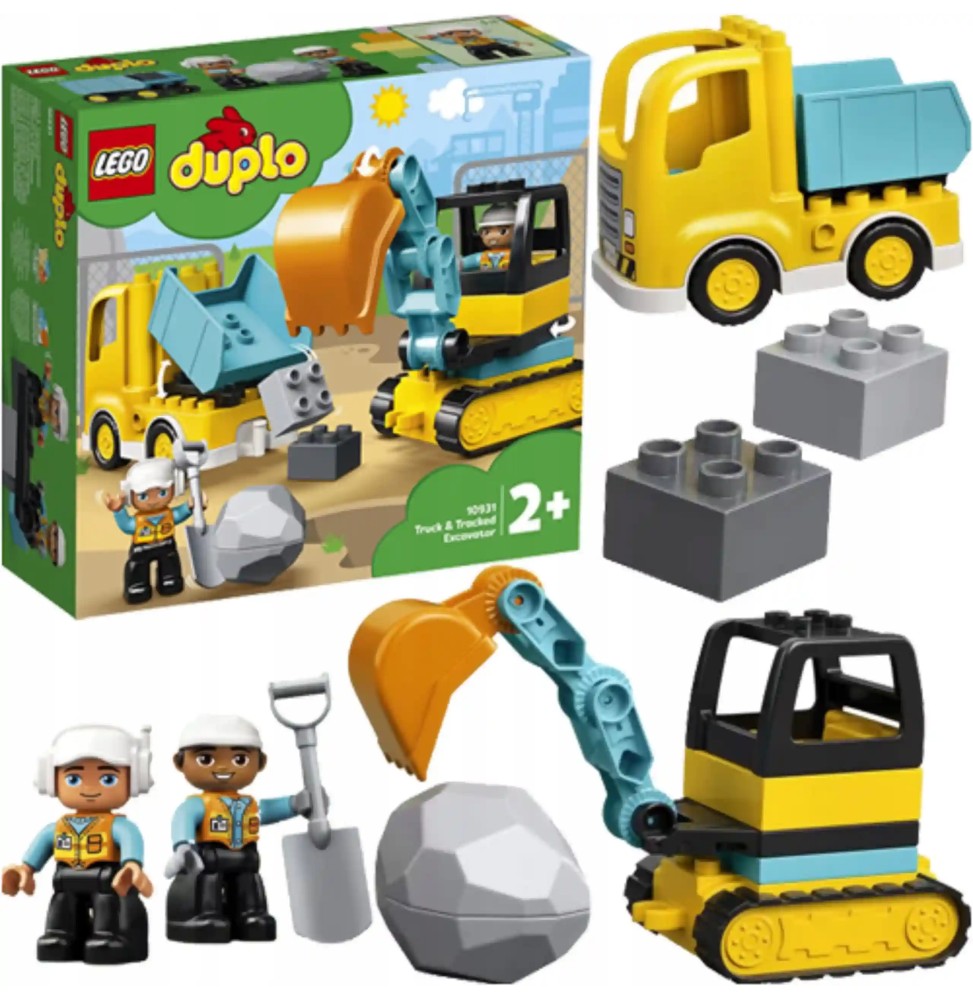 LEGO Duplo camion și excavator pe șenile