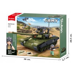 T90 Tank Building Blocks with Figures