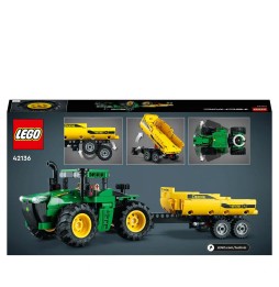 LEGO Technic tractor John Deere 9620R cu remorcă