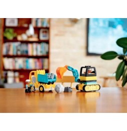 LEGO Duplo camion și excavator pe șenile