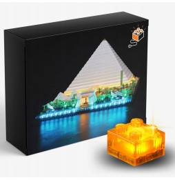 Iluminare LED pentru LEGO Piramida Cheopsa 21058