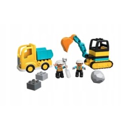 LEGO Duplo camion și excavator pe șenile