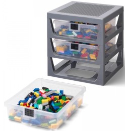 LEGO Shelf with Drawers and Building Plate