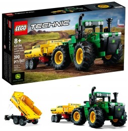 LEGO Technic tractor John Deere 9620R cu remorcă